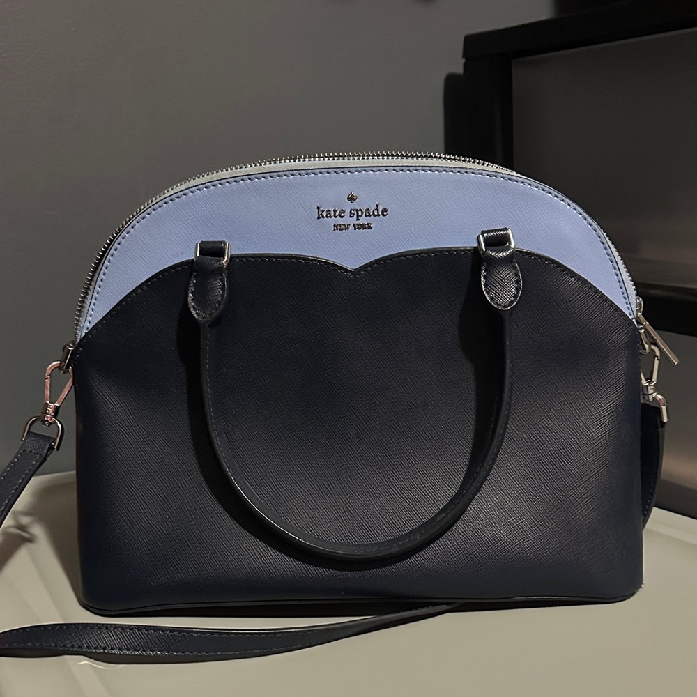 Kate Spade Two-Tone Navy and Light Blue Satchel